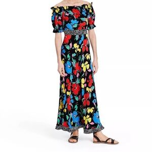 RIXO Multicolor Floral Maxi Dress